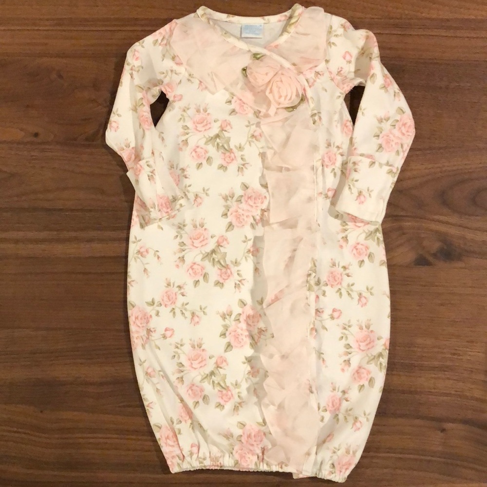 Edgehill Collection Floral Print Gown